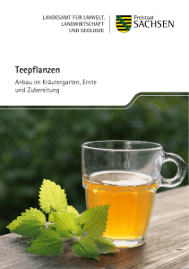 Teepflanzen - Publikationen