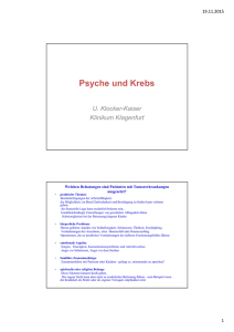 Psyche und Krebs