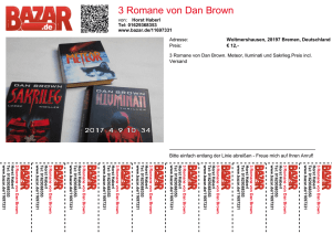 3 Romane von Dan Brown