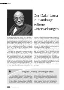 Der Dalai Lama in Hamburg: Seltene Unterweisungen
