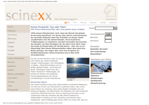 scinexx | Kyoto-Protokoll: Top oder Flop?: Max