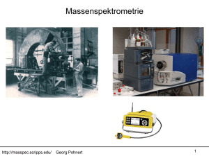 Massenspektrometrie