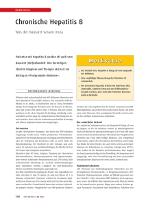 Chronische Hepatitis B - Rosenfluh Publikationen AG