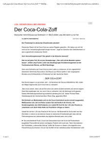 Lidl gegen den Limo-Riesen: Der Coca-Cola