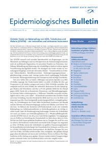 Epidemiologisches Bulletin 41 / 2007