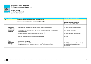 Synopse Impulse Physik Saarland Mittelstufe Klassenstufe 10