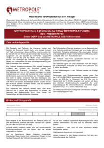 KIID - METROPOLE Gestion