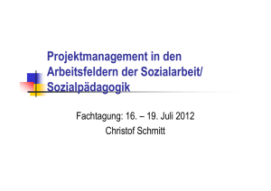 Präsentation Projektmanagement Fachtagung