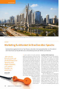 Marketing funktioniert in Brasilien über Sprache