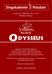 Bruch Odysseus - Singakademie Potsdam