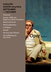 Oktober 2014 - Oper Frankfurt