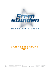 jahresbericht - Sternstunden eV