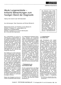 Akute Lungenembolie - Deutsches Ärzteblatt