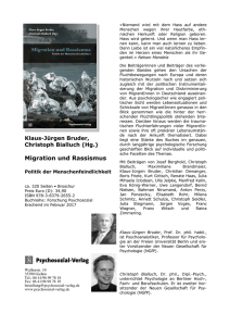 Migration und Rassismus - Neue Gesellschaft für Psychologie