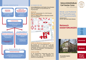 Eating Anorexie - Universitätsklinikum Carl Gustav Carus Dresden