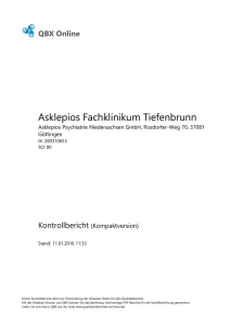 Asklepios Fachklinikum Tiefenbrunn