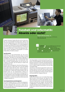 Fussball und Informatik: Abseits oder nicht? - IT