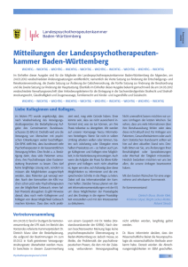 Heft 2 / 2012 - Landespsychotherapeutenkammer Baden