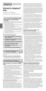 Calcium D3-ratiopharm® forte - Apo