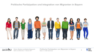 Politische Partizipation und Integration von Migranten in Bayern