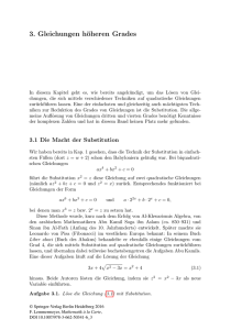 3. Gleichungen höheren Grades