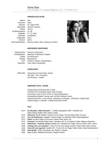 CV als Pdf - sonia diaz