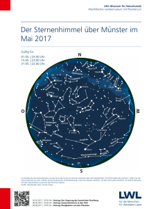 Der Sternenhimmel über Münster im Mai 2017