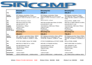 Sincomp B-1 Sincomp B-2 Sincomp B