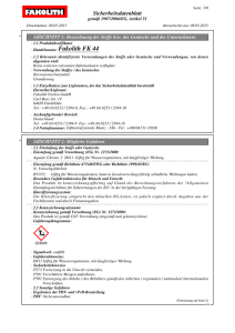 Sicherheitsdatenblatt