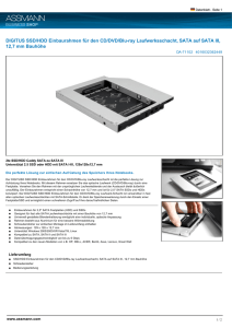 DIGITUS SSD/HDD Einbaurahmen für den CD/DVD/Blu - Future-X