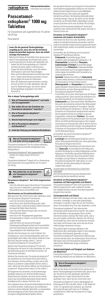 Paracetamol- ratiopharm® 1000 mg Tabletten