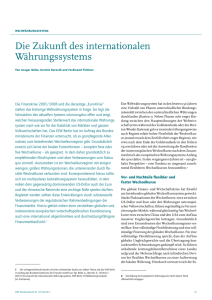 Die Zukunft des internationalen Währungssystems