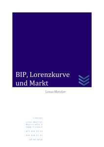 BIP, Lorenzkurve und Markt