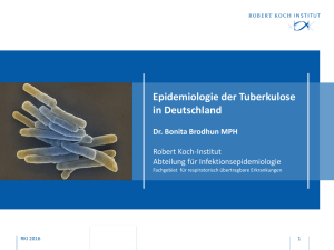 Epidemiologie der Tuberkulose in Deutschland