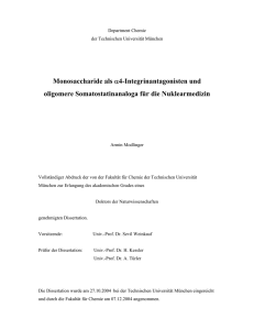 Monosaccharide als α4-Integrinantagonisten und