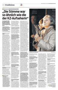 „Die Stimme war so ähnlich wie die der KZ-Aufseherin“