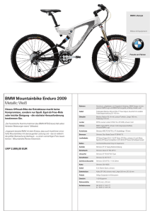 BMW Mountainbike Enduro 2009 Metallic Weiß
