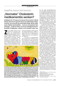 „Normales“ Cholesterin medikamentös senken?