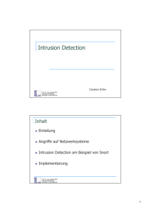 Intrusion Detection