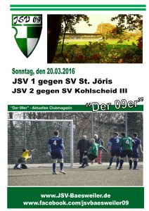 Der 09er - JSV Baesweiler