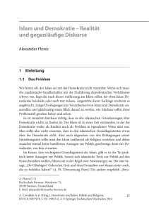 Islam und Demokratie – Realität und gegenläufige Diskurse