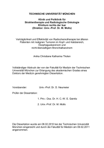 Strahlentherapie und Radiologische Onkologie Klinikum rechts der