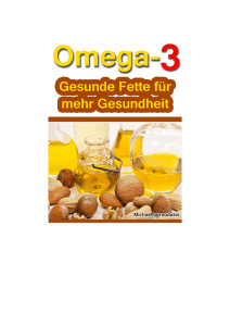 eBook: „Omega-3 „Gesunde Fette für mehr Gesundheit“