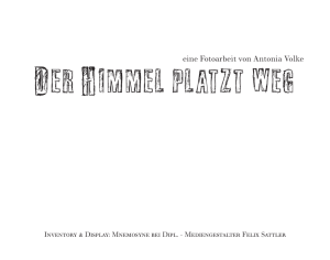 Der Himmel platzt weg