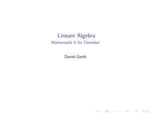 Lineare Algebra