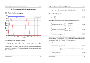 5 Erzwungene Schwingungen - Webarchiv ETHZ / Webarchive ETH