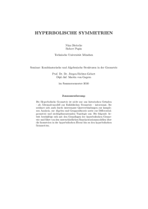hyperbolische symmetrien