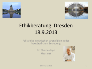 Ethikberatung dresden 18.9.2013