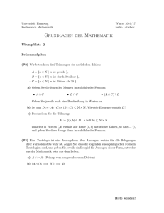 Blatt 2 - Fachbereich Mathematik