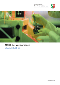 MRSA bei Verstorbenen LIGA.Aktuell 11